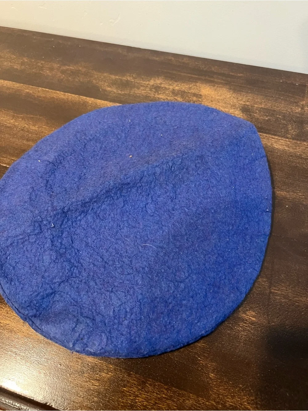 Notre Dame Blue and Gold Felt Beret Hat